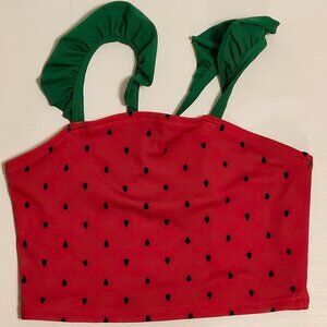 Hanna Andersson Watermelon Girls bikini top Size 12 150cm New